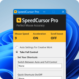 SpeedCursor Pro interface screenshot